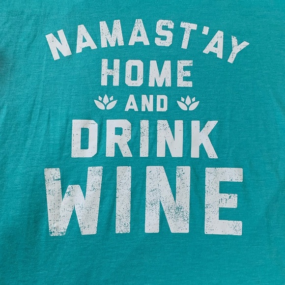 Bella Canvas Top Tank Top Namaste & Wine 🧘♀️ 🍷 - Picture 2 of 6